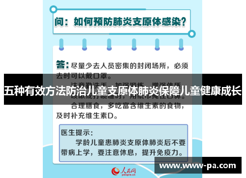五种有效方法防治儿童支原体肺炎保障儿童健康成长