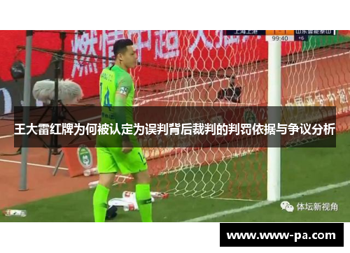 王大雷红牌为何被认定为误判背后裁判的判罚依据与争议分析 王大雷红牌为何被认定为误判背后裁判的判罚依据与争议分析